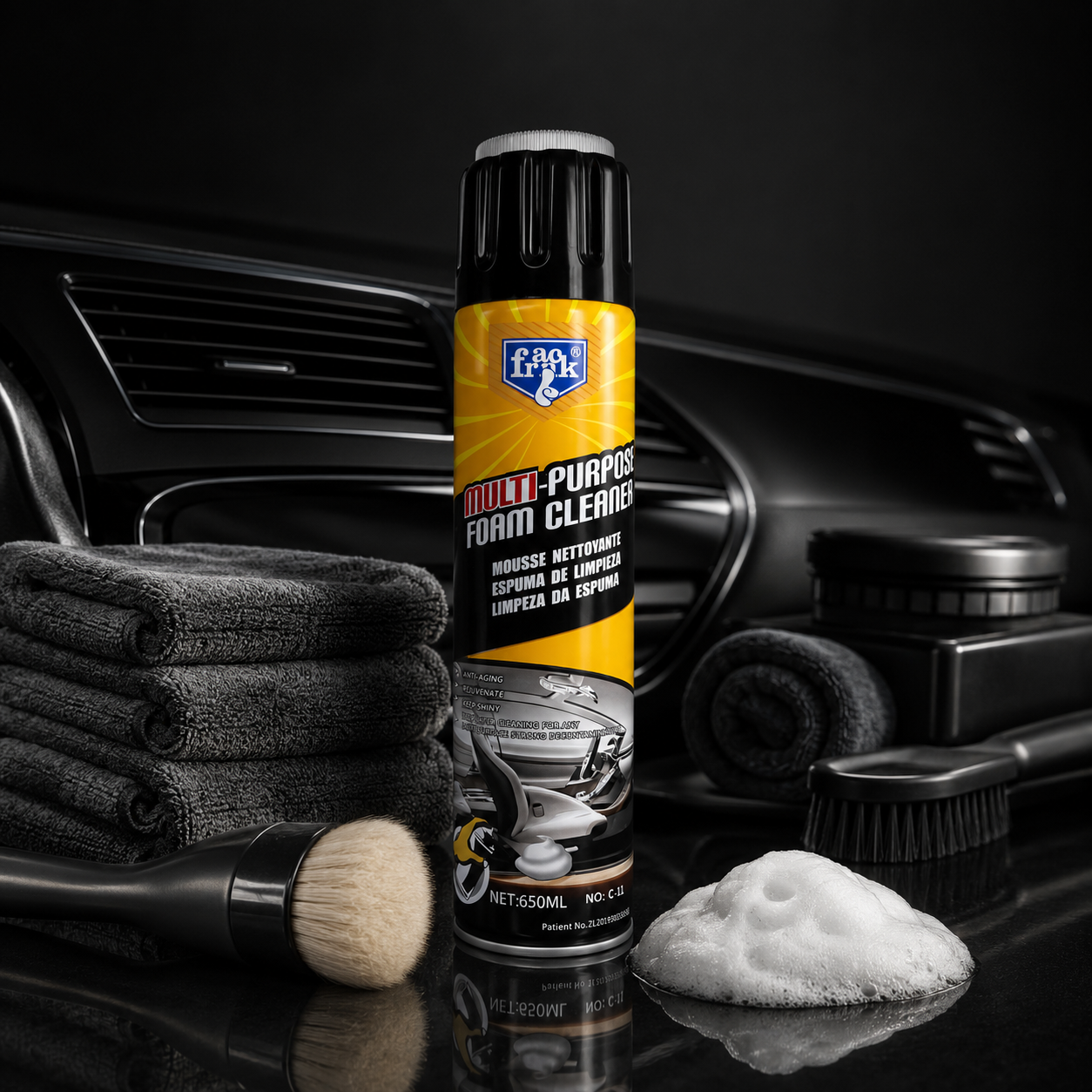 2.0 Foam Cleaner™ – Nettoyant Mousse Multifonction Pour Intérieur Voiture