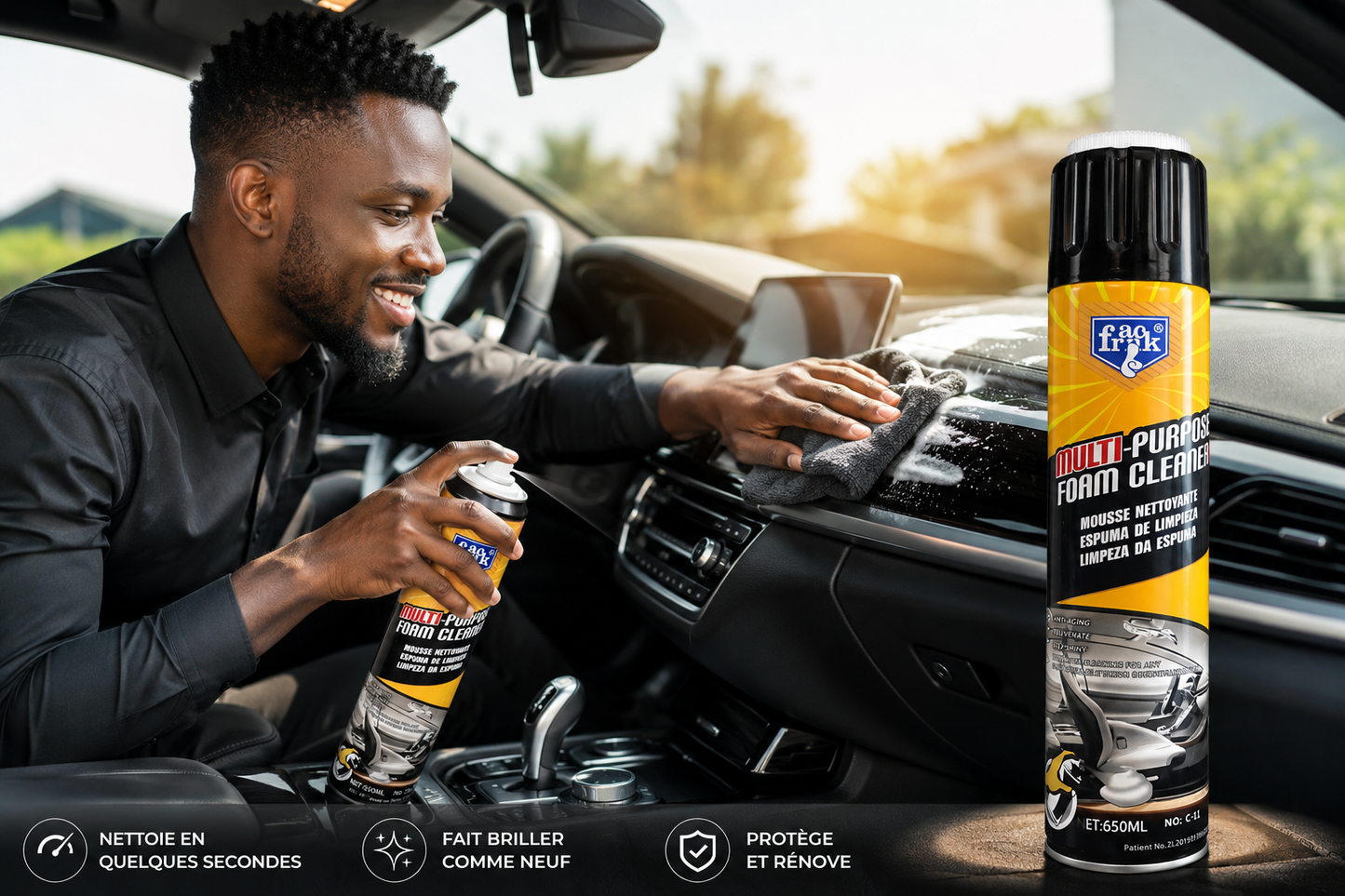 2.0 Foam Cleaner™ – Nettoyant Mousse Multifonction Pour Intérieur Voiture