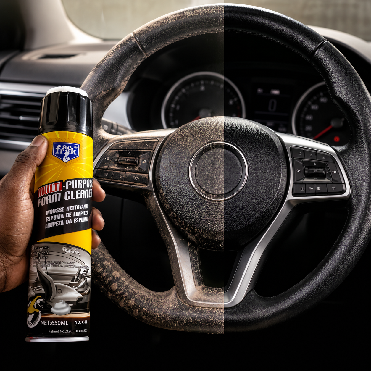 2.0 Foam Cleaner™ – Nettoyant Mousse Multifonction Pour Intérieur Voiture