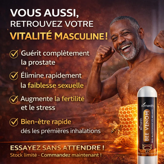 Inhaleur Prostate au Venin d'Abeille | Retrouvez une érection en 3 minutes!